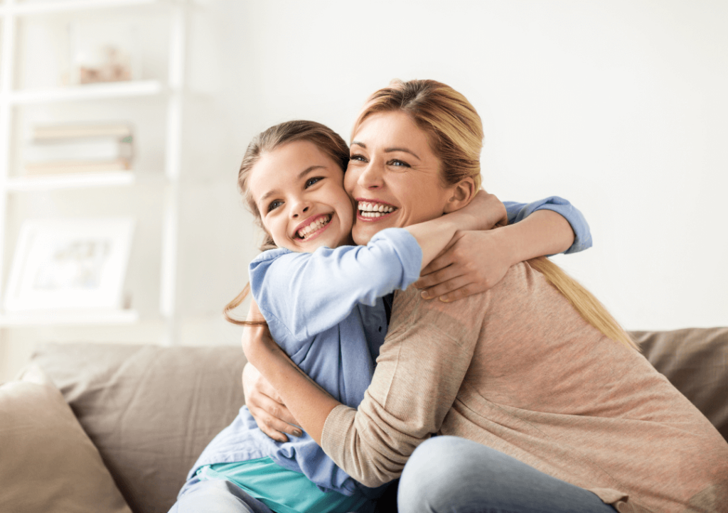 Woman Hugging Child Cmp